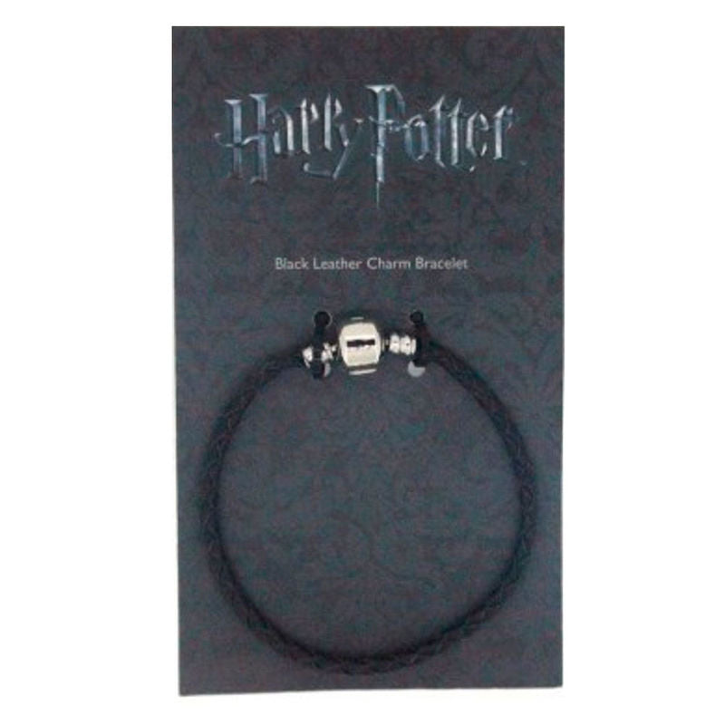 Harry Potter black leather charm bracelet Nerdscape