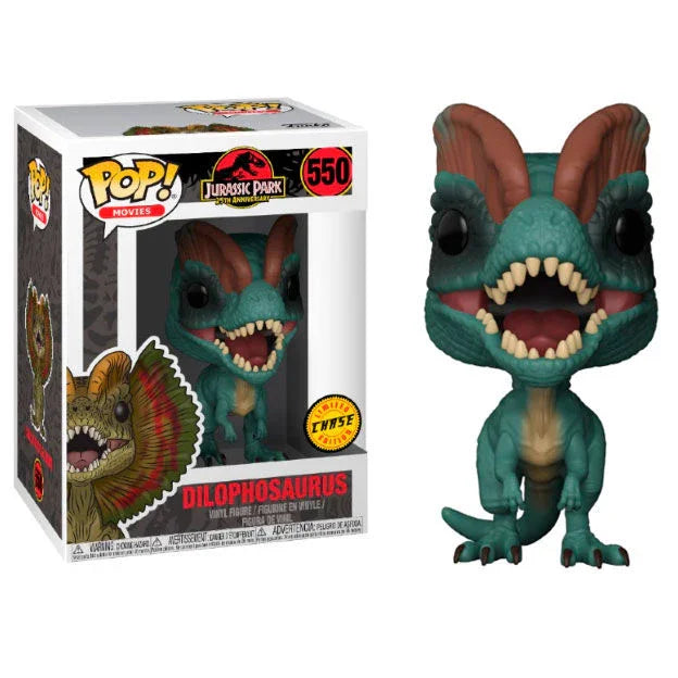 POP figure Jurassic Park Dilophosaurus Chase Nerdscape
