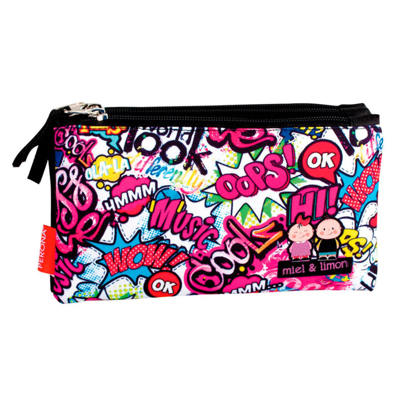 Perona Miel & Limon Kiss Me triple pencil case Nerdscape