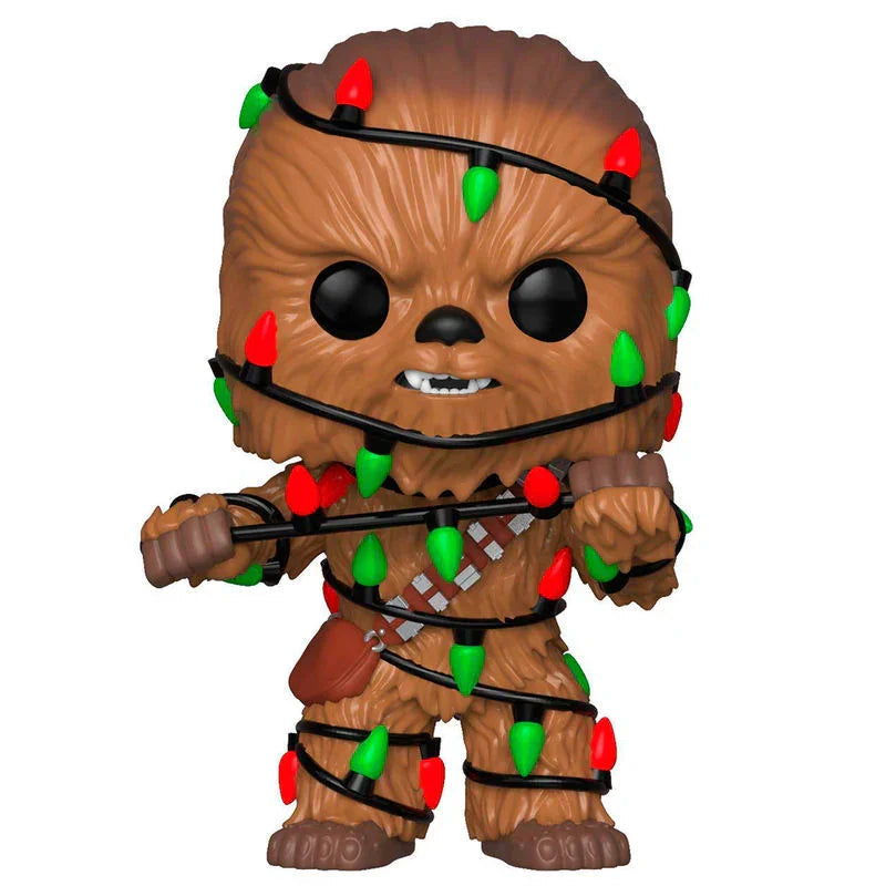 POP figure Star Wars Holiday Chewie with Lights Nerdscape