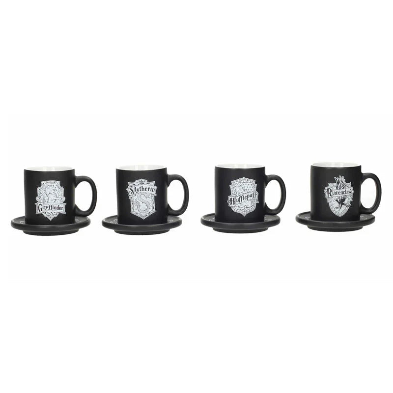 Harry Potter emblems mini espresso mugs set Nerdscape