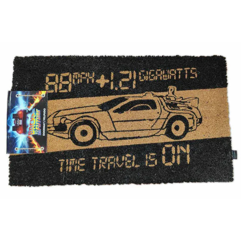 Back to the Future Delorean doormat Nerdscape