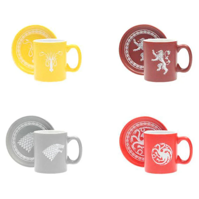 Game of Thrones emblems 4 mini espresso mugs set Nerdscape