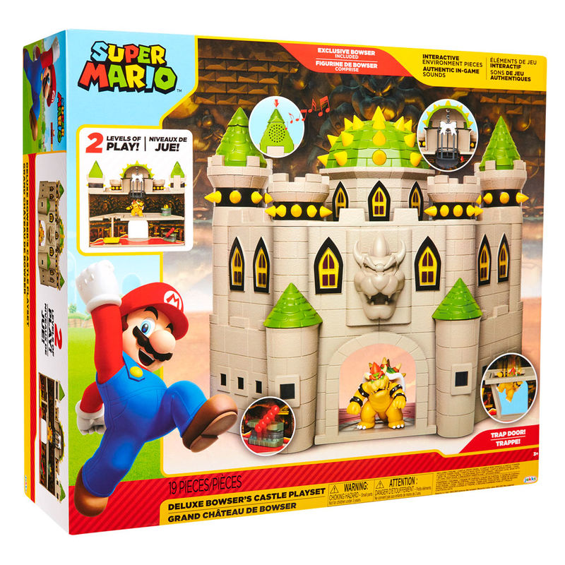 Mario Bros deluxe Bowser Castle playset Nerdscape
