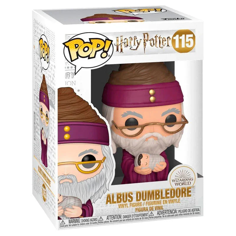 POP figure Harry Potter Dumbledore with Baby Harry Nerdscape
