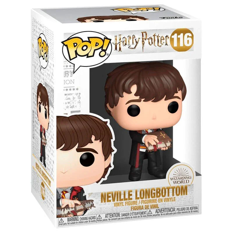 POP figure Harry Potter Neville with Monster Book Nerdscape