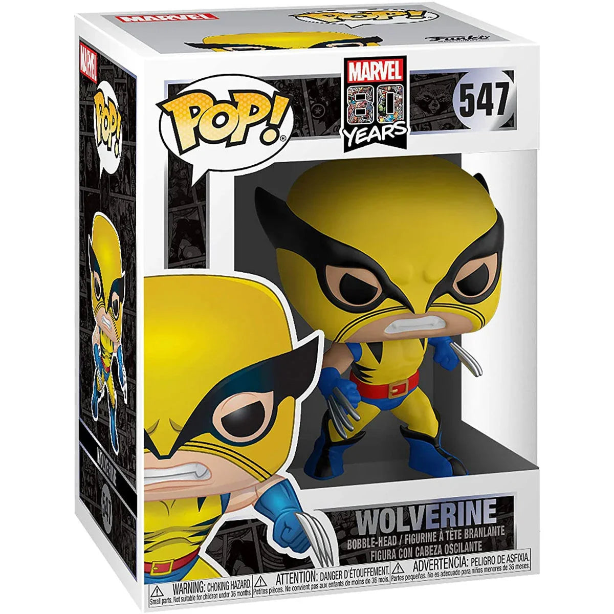Funko Pop! Marvel 80th First Appearance Wolverine - Figura da Collezione Vinyl Nerdscape