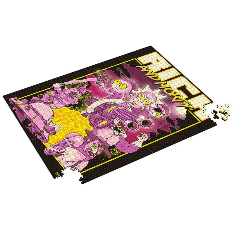 Rick and Morty Retro Poster puzzle 1000pcs Nerdscape