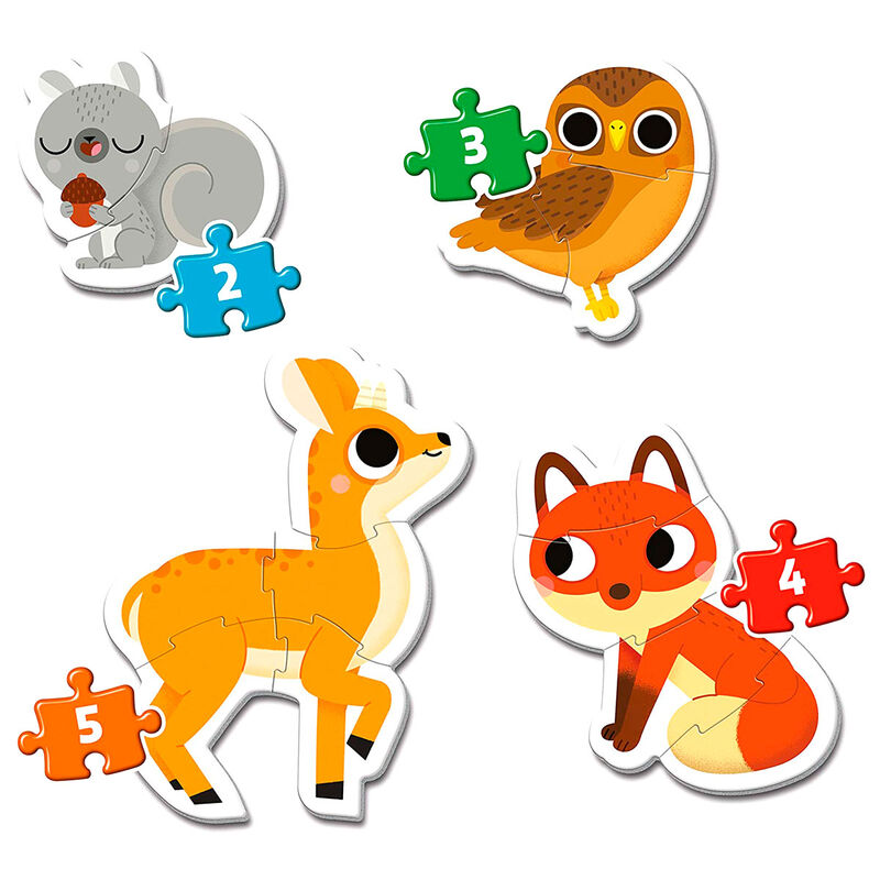 Forest Animals My First Puzzle 2-3-4-5pcs Nerdscape