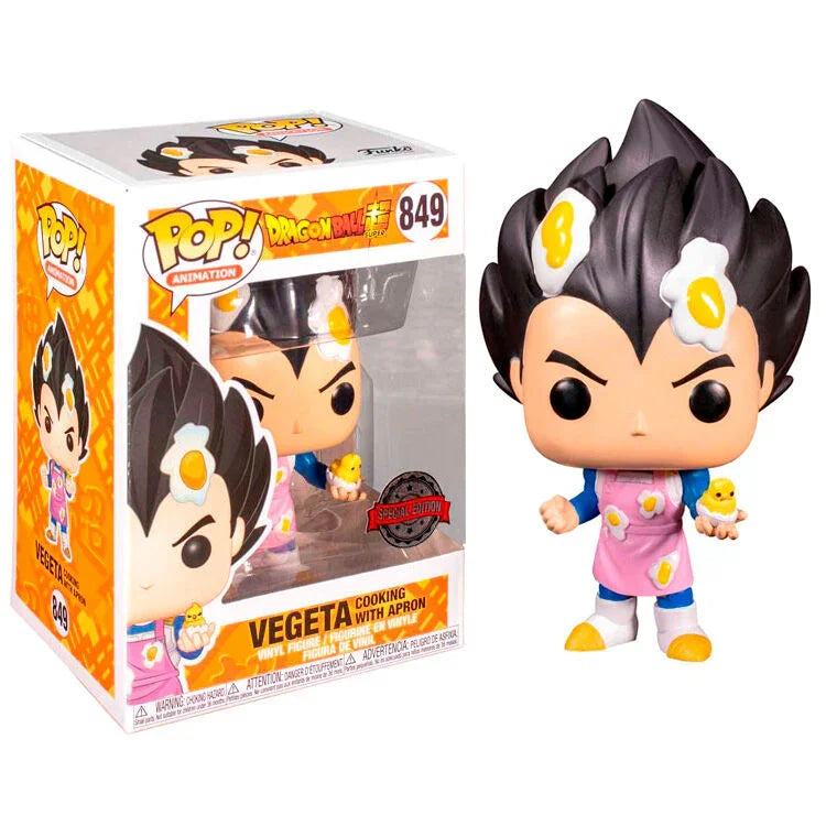 POP figure Dragon Ball Super Vegeta Cooking with Apron Exclusive Nerdscape