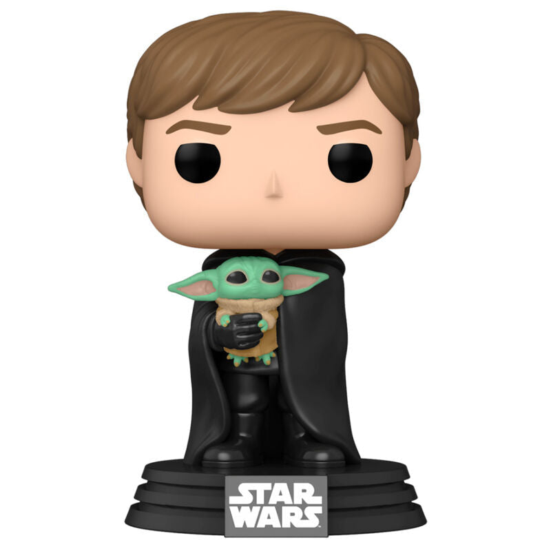 POP figure Star Wars Mandalorian Luke with Child Nerdscape