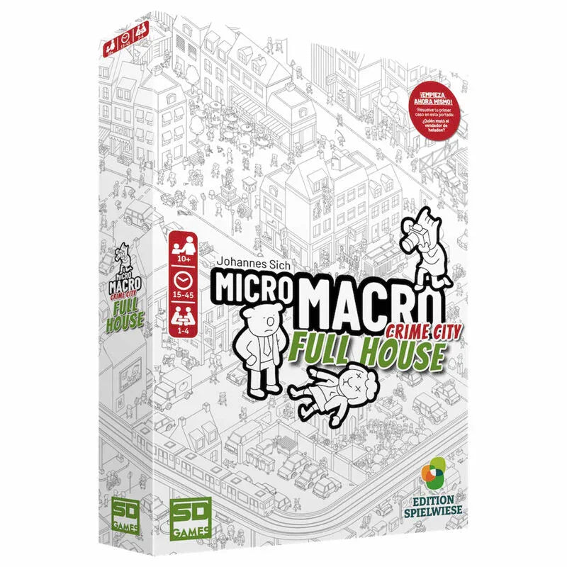 Micro Macro Full house board game spanish Nerdscape