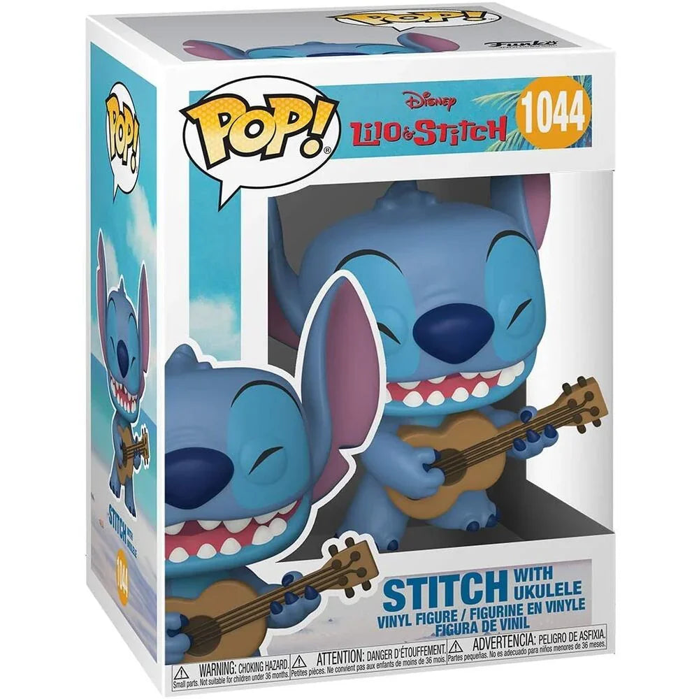 Funko Pop! Disney Lilo and Stitch Stitch con Ukulele - Figura da Collezione Vinyl Nerdscape