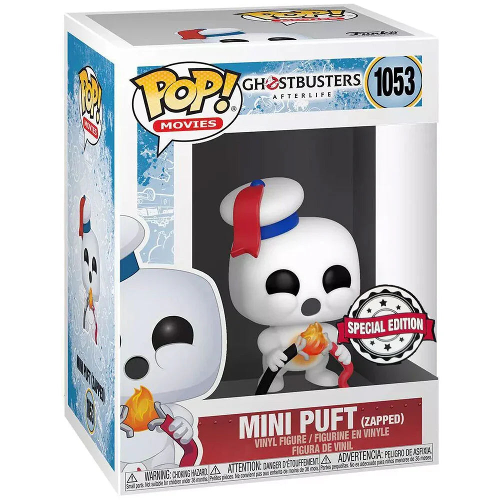 POP figure Ghostbusters Afterlife Mini Puft Zapped exclusive Nerdscape