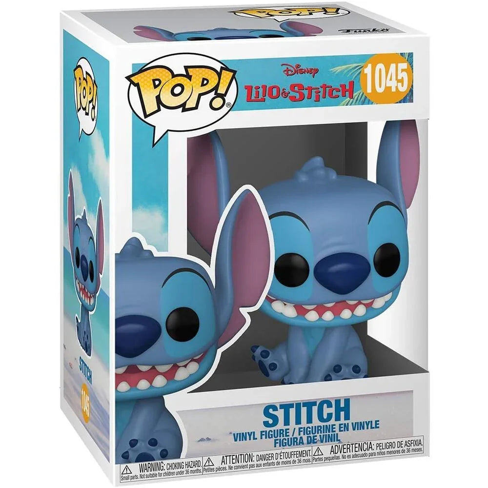 Funko Pop! Stitch Smiling Seated - Figura da Collezione Vinyl Nerdscape