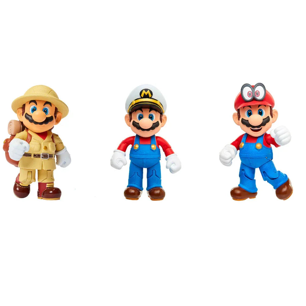 Nintendo Super Mario Set 3 Figure 10cm - Figura da Collezione - Nerdscape Nerdscape