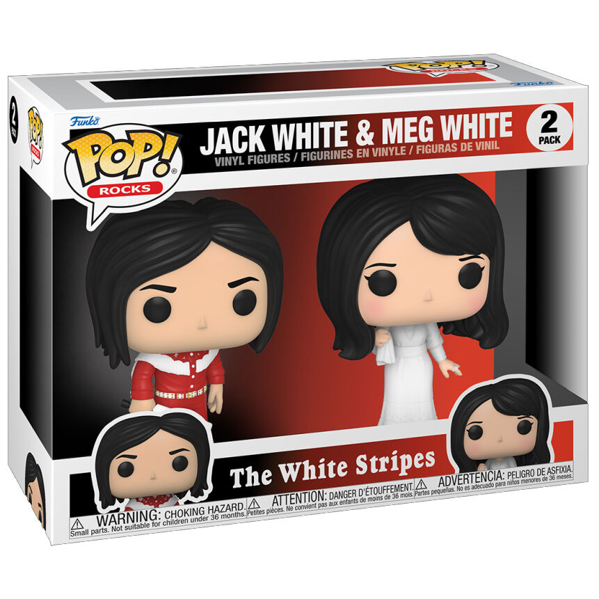 POP pack 2 figures The White Stripes Jack White and Meg White Nerdscape