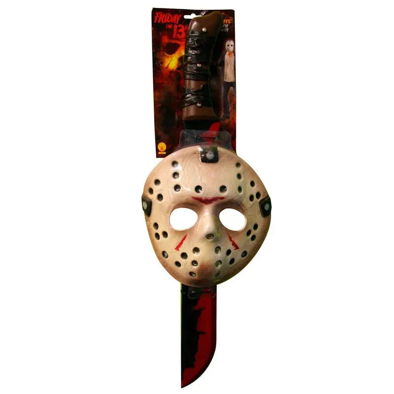 Friday the 13th Jason set face mask and machete Nerdscape