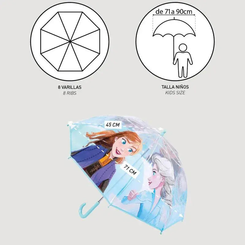 Disney Frozen 2 bubble manual umbrella 45cm Nerdscape