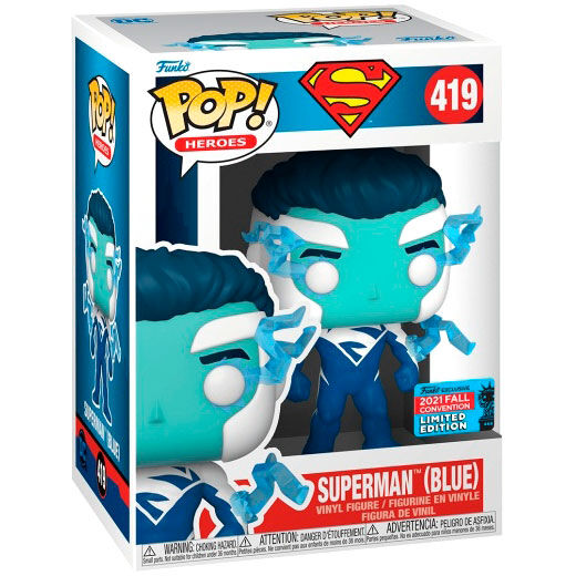 POP figure DC Comics Superman Blue Exclusive Nerdscape