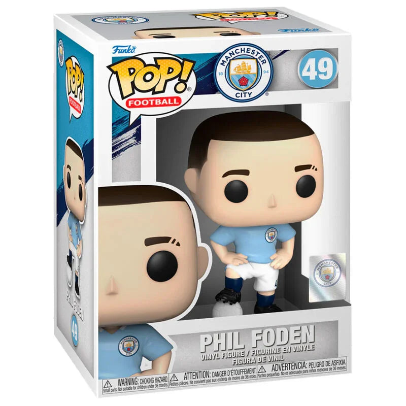 Funko Pop! Manchester City Phil Foden - Figura da Collezione Vinyl Nerdscape