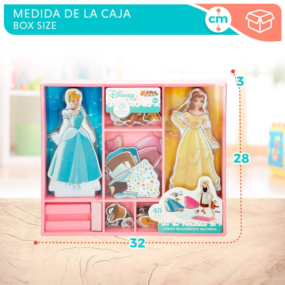 Disney Princess dresses wooden magnetic set Nerdscape
