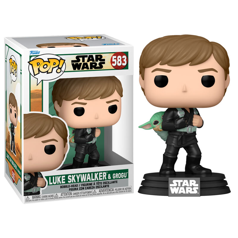 Funko Pop! The Book of Boba Fett Luke Skywalker & Grogu - Figura da Collezione Vinyl Nerdscape