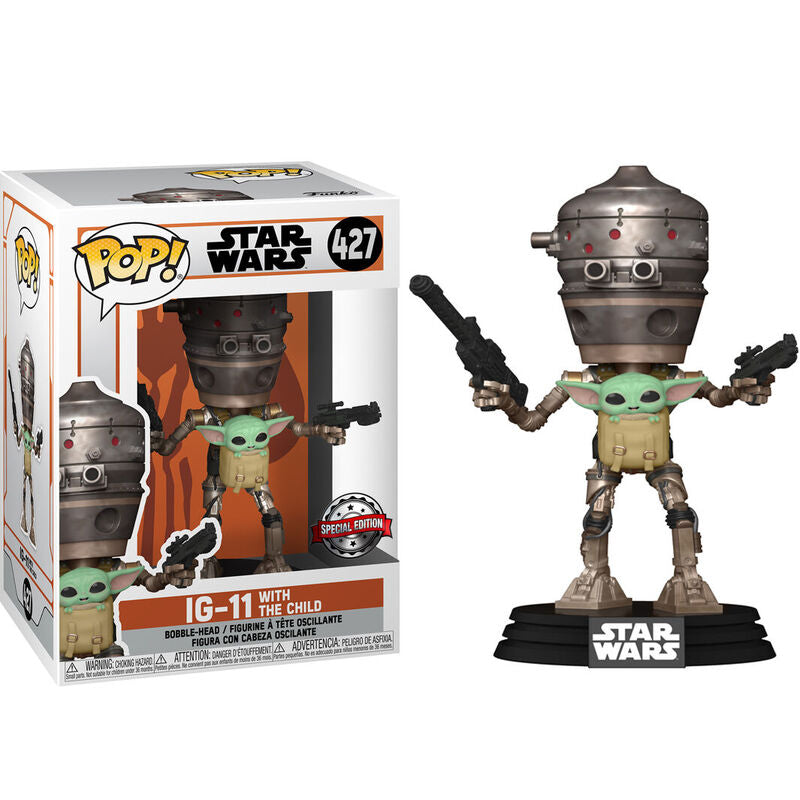 Set figure POP & Tee Star Wars IG-11 With the Child Exclusive Nerdscape
