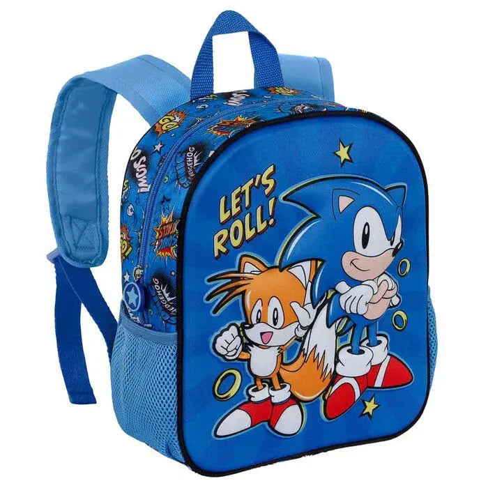Sonic The Hedgehog Lets Roll 3D backpack 31cm Nerdscape