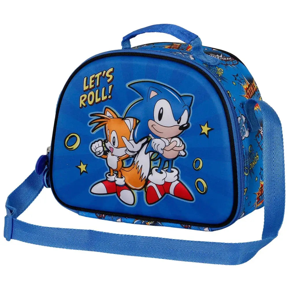 Sonic The Hedgehog Lets Roll 3D lunch bag Nerdscape