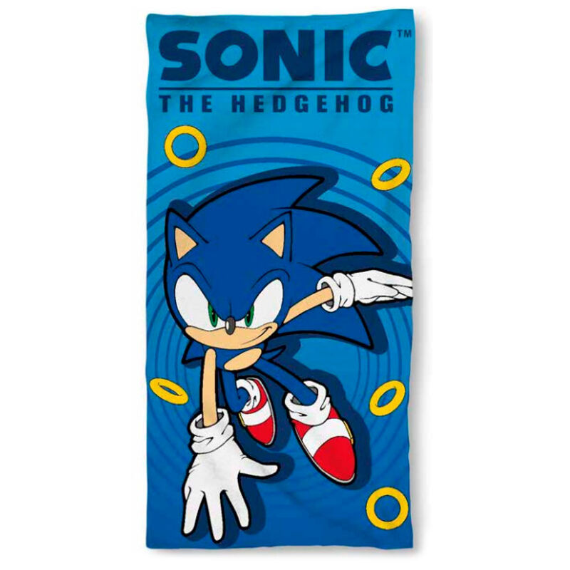 Sonic The Hedgehog microfibre beach towel Nerdscape