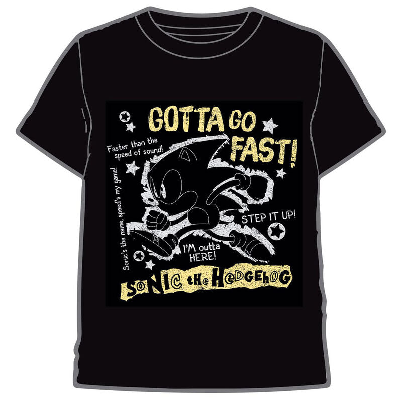 Sonic The Hedgehog Go Fast adult t-shirt Nerdscape