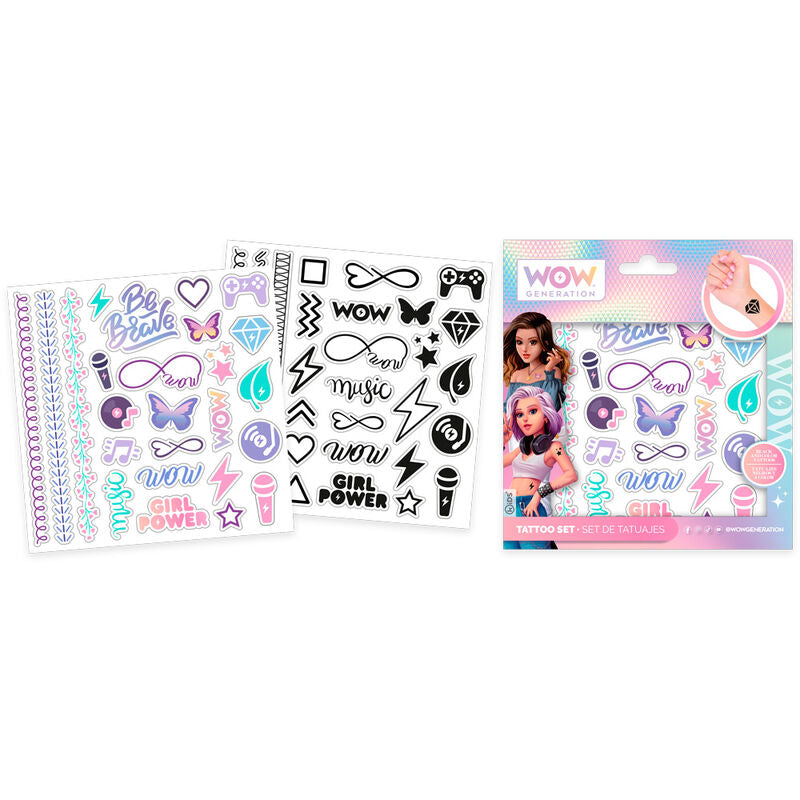 Wow Generation set 50 Tattoos Nerdscape