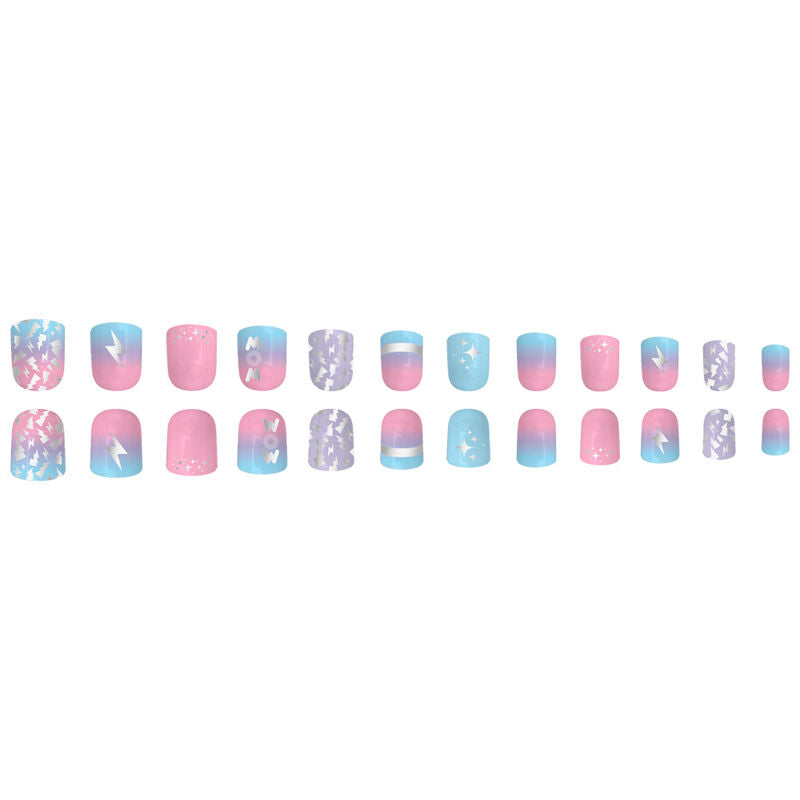 Wow Generation set 24 adhesive nails Nerdscape