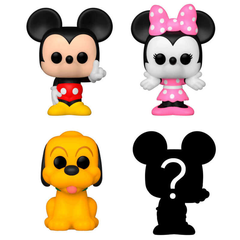 Funko Pop! Bitty POP Disney Mickey - Figura da Collezione Vinyl 4 pezzi Nerdscape