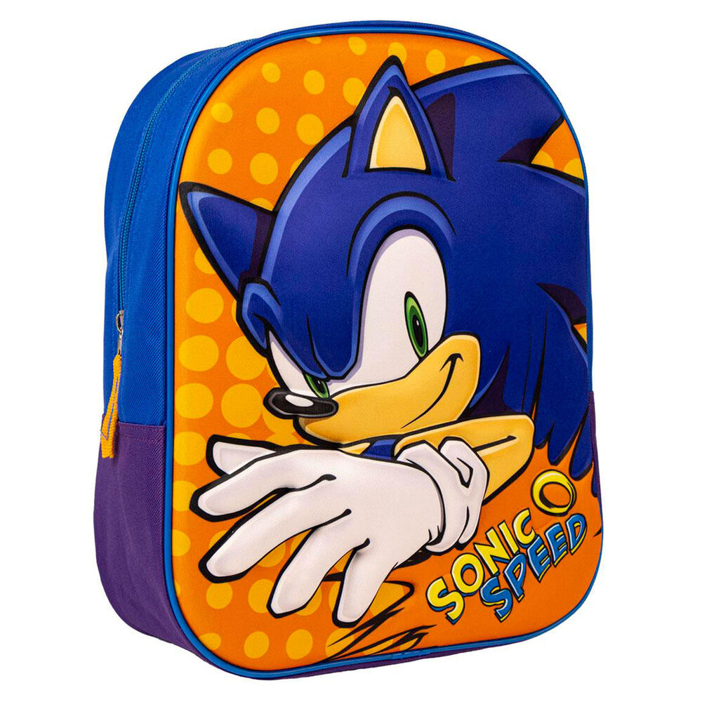 Sonic The Hedgehog 3D backpack 31cm Nerdscape