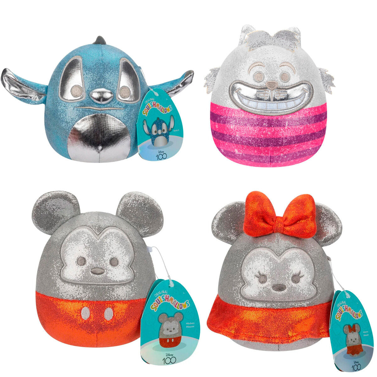 Squishmallows Disney pack 4 plush toys 12cm Nerdscape
