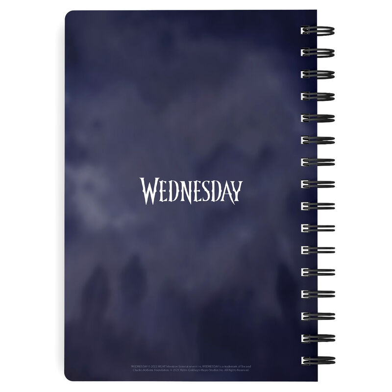 Wednesday rain A5 notebook Nerdscape