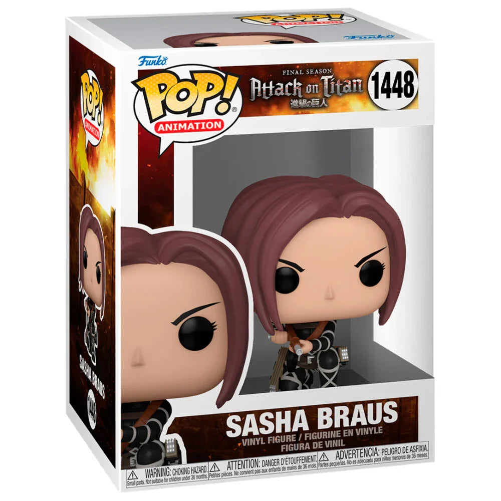 Funko Pop! Attack on Titan Sasha Braus - Figura da Collezione Vinyl Nerdscape