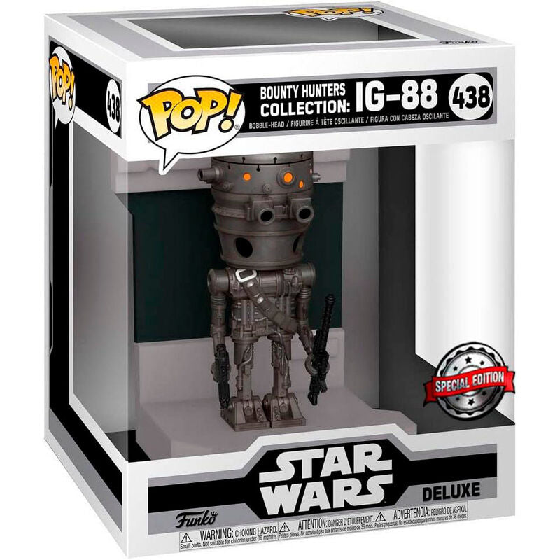 POP figure Deluxe Star Wars Bounty Hunters IG-88 Exclusive Nerdscape