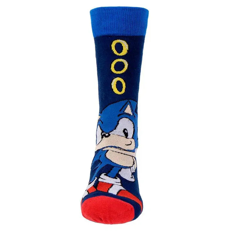Sonic the Hedgehog pack 3 adult socks Nerdscape