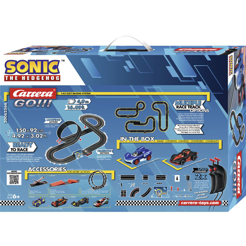 Carrera GO!!! Sonic the Hedgehog Sonic + Shadow Racing circuit Nerdscape
