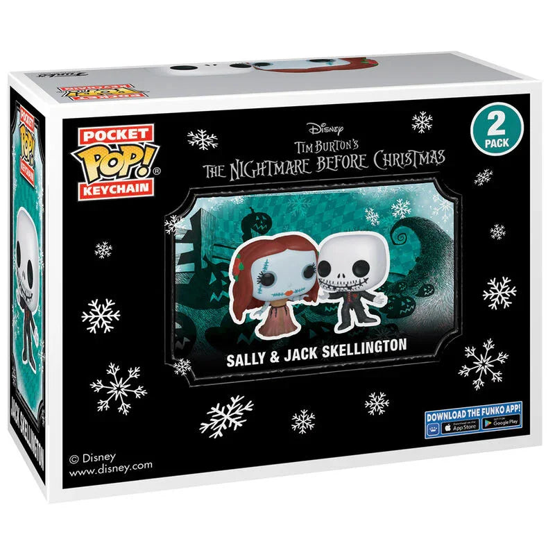 Funko Pop! Nightmare Before Christmas Jack & Sally - Figura da Collezione Vinyl Nerdscape