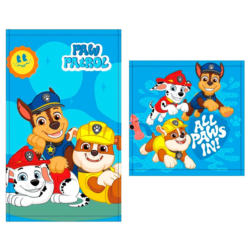 Paw Patrol set 2 cotton bath towels Nerdscape