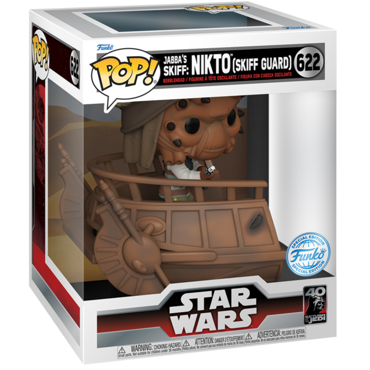 POP figure Deluxe Star Wars Nikto Skiff Guard Exclusive Nerdscape