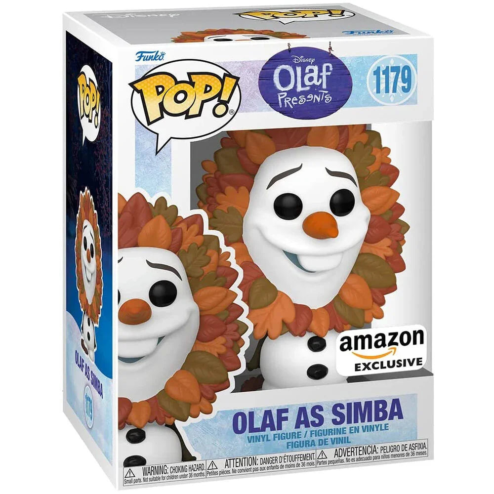 POP figure Disney Olaf Present Olaf as Simba Exclusive Nerdscape