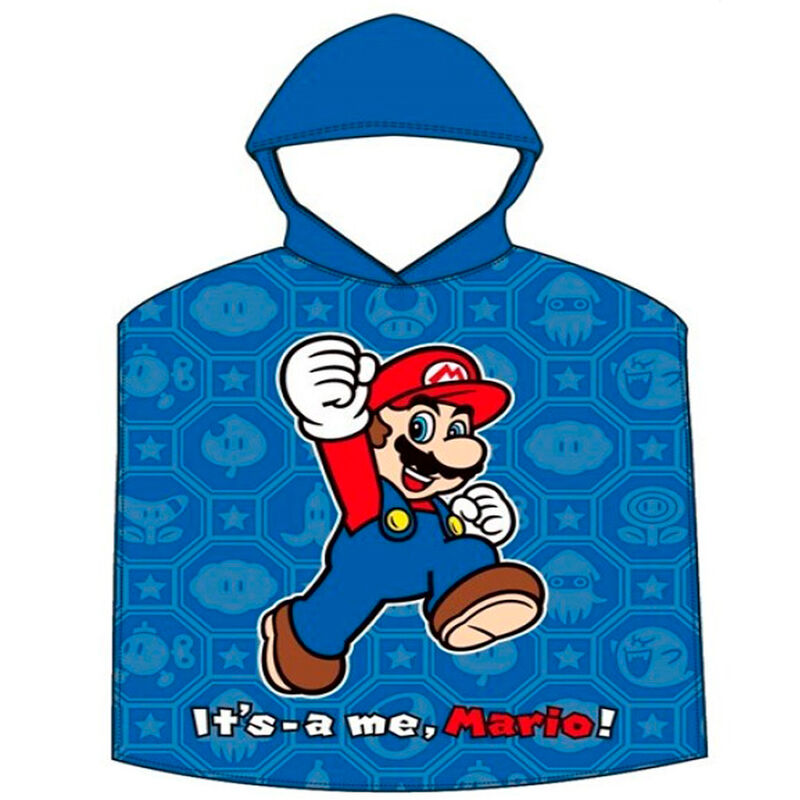Super Mario Bros cotton poncho towel Nerdscape