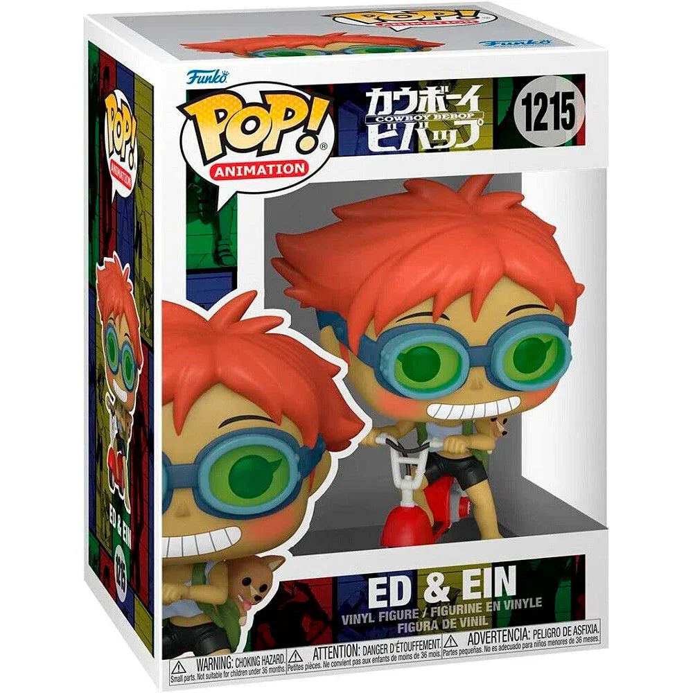 Funko Pop! Cowboy Bebop Ed & Ein - Figura da Collezione Vinyl Nerdscape