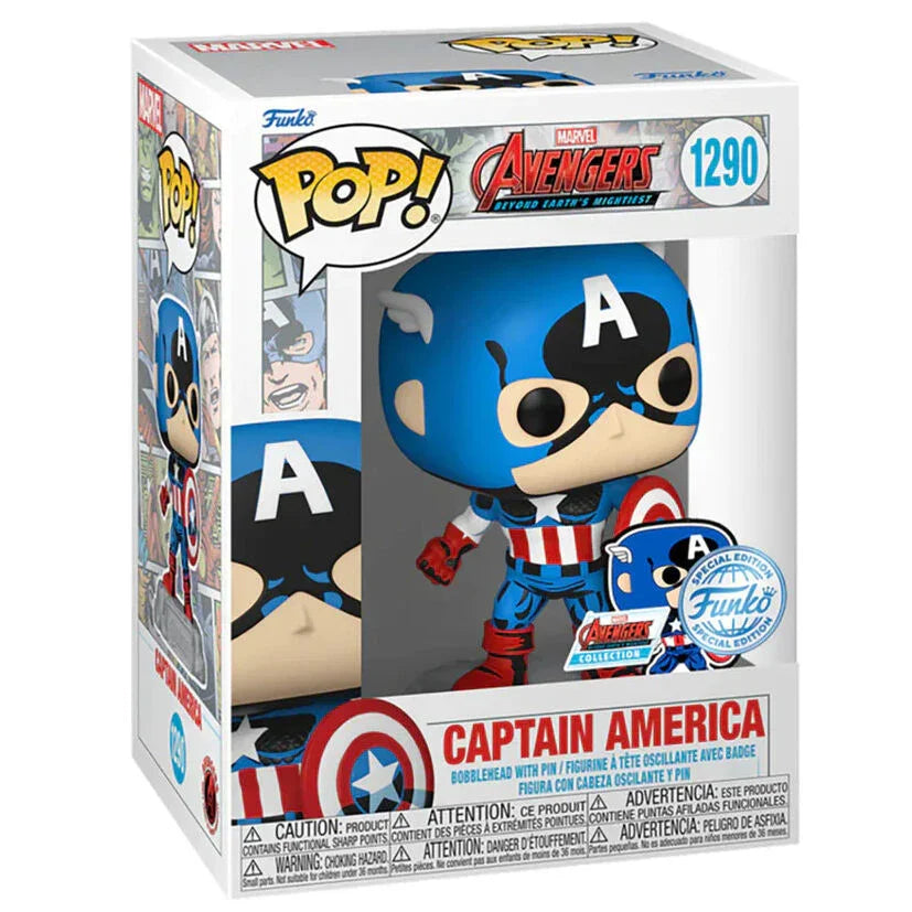 POP figure Marvel Los Vengadores Avengers Captain America Exclusive Nerdscape