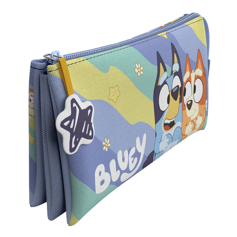 Bluey Light Waves triple pencil case Nerdscape
